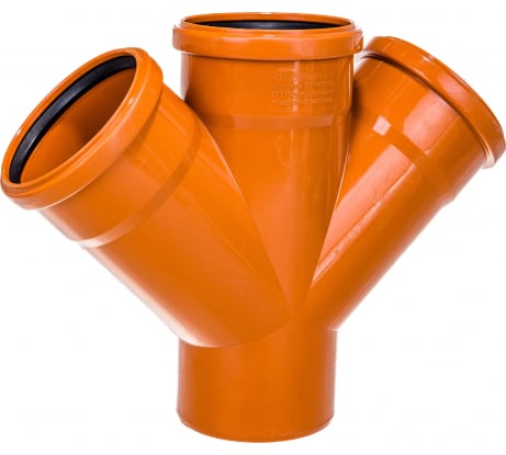 Крестовина  ПП 110/110/110х45 наруж. канализац. РТП однопл. 