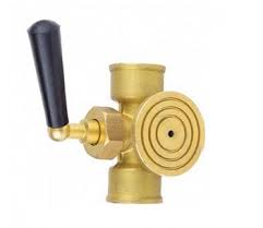 Кран  трехходовой муфтовый  с ручкой , под манометр 15х15 , Aquasfera  1063