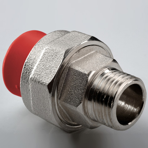 Муфта комбинир. раз. растр. ПП D50-1 1/2 НР AntiFire RED