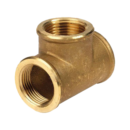 Тройник лат. никель.  3/4" (ду20) м-м